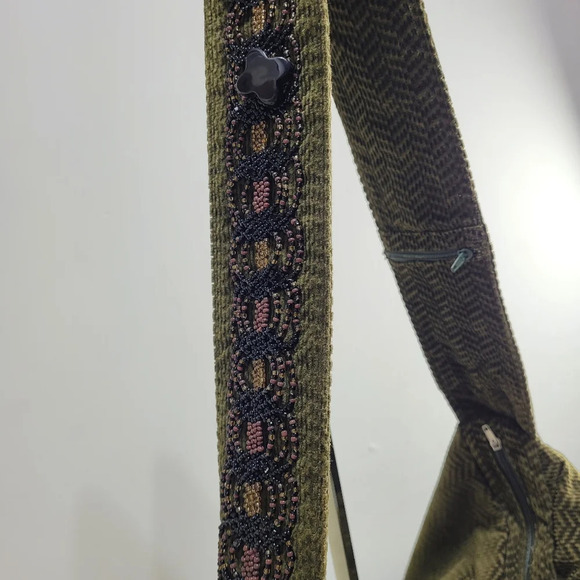 Unique Unbranded Green Multi-purpose Beaded Boho Shoulder Bag - Picture 3 of 13